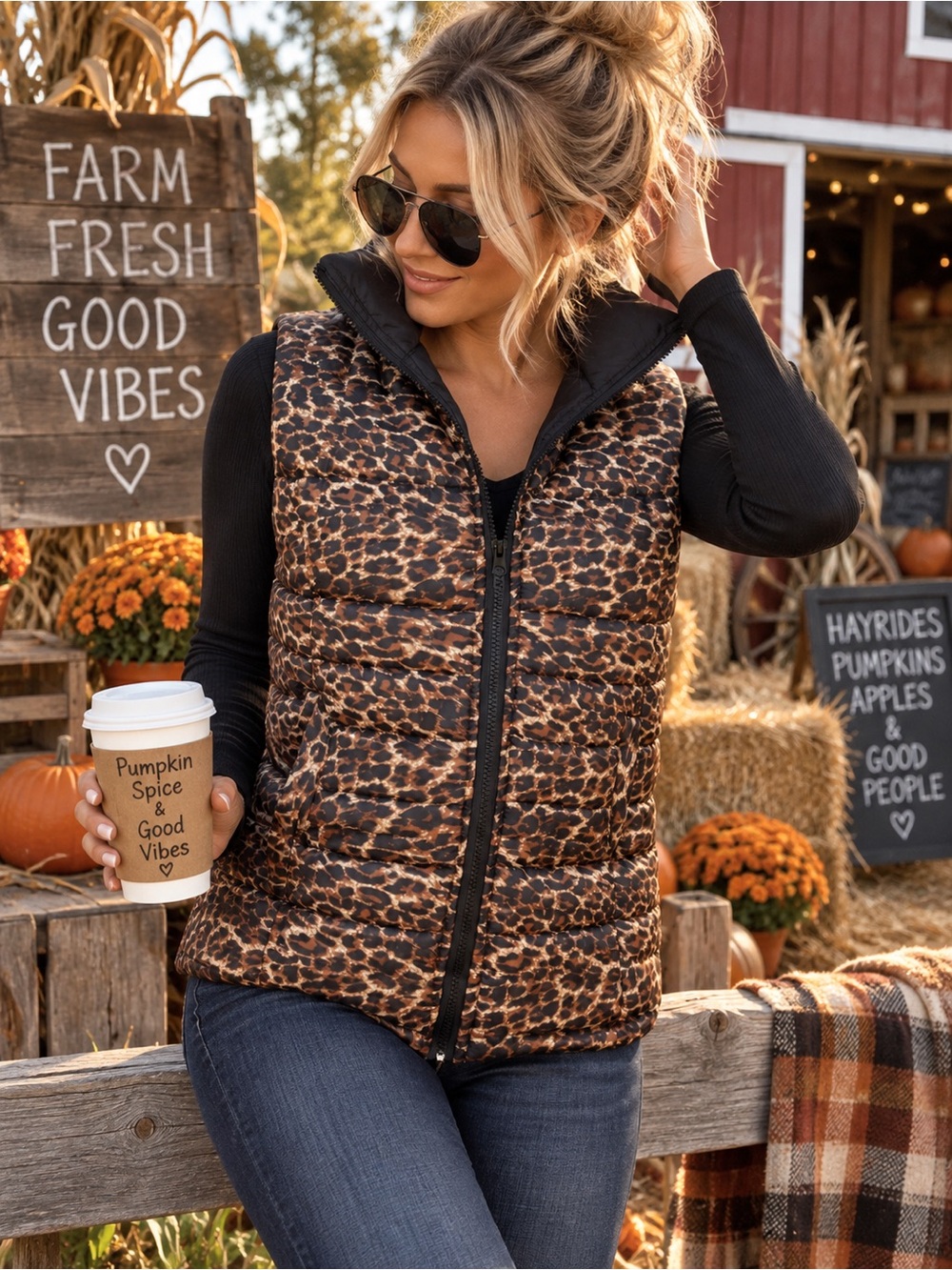 🤎🐆 RUE 21 Leopard Print Puffer Vest 🐆🤎
